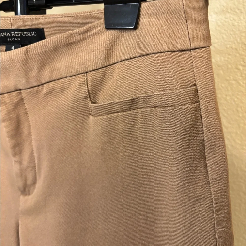 Banana Republic Sloan Tan Ankle Pants Size 4 Stretch Work‎ Career